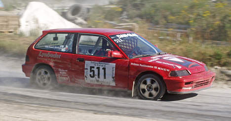 Michael Rolighed har fundet god fart i sin nyindkøbte Honda Civic.